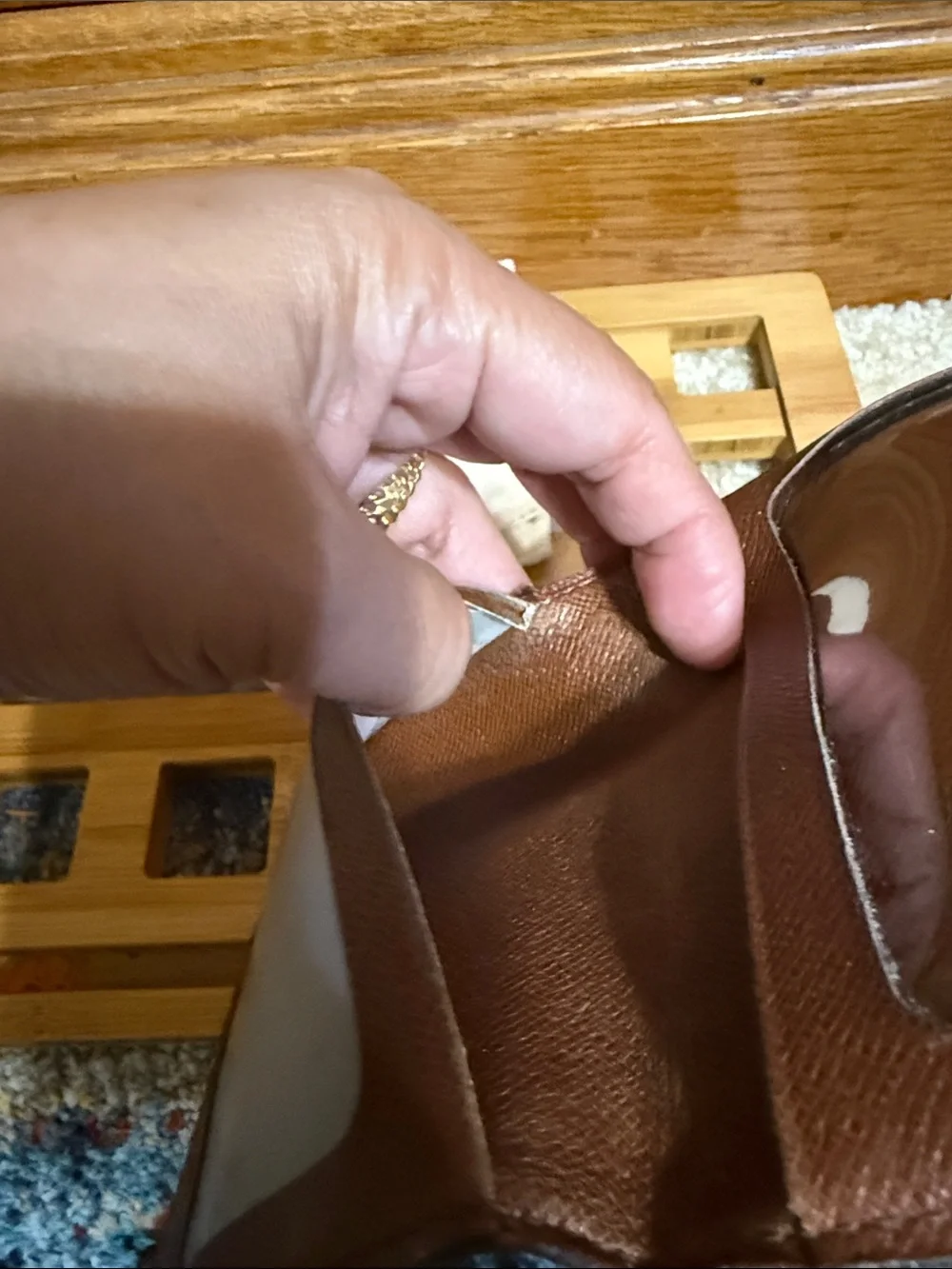 Louis Vuitton Brown Monogram Canvas Money Clip